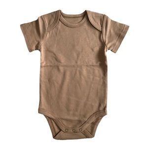 Organic Cotton S/S 18-24 month Maple Brown Onesie
